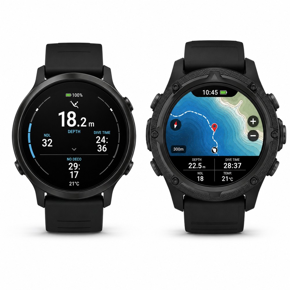 Shearwater Teric and Garmin Descent Mk3i