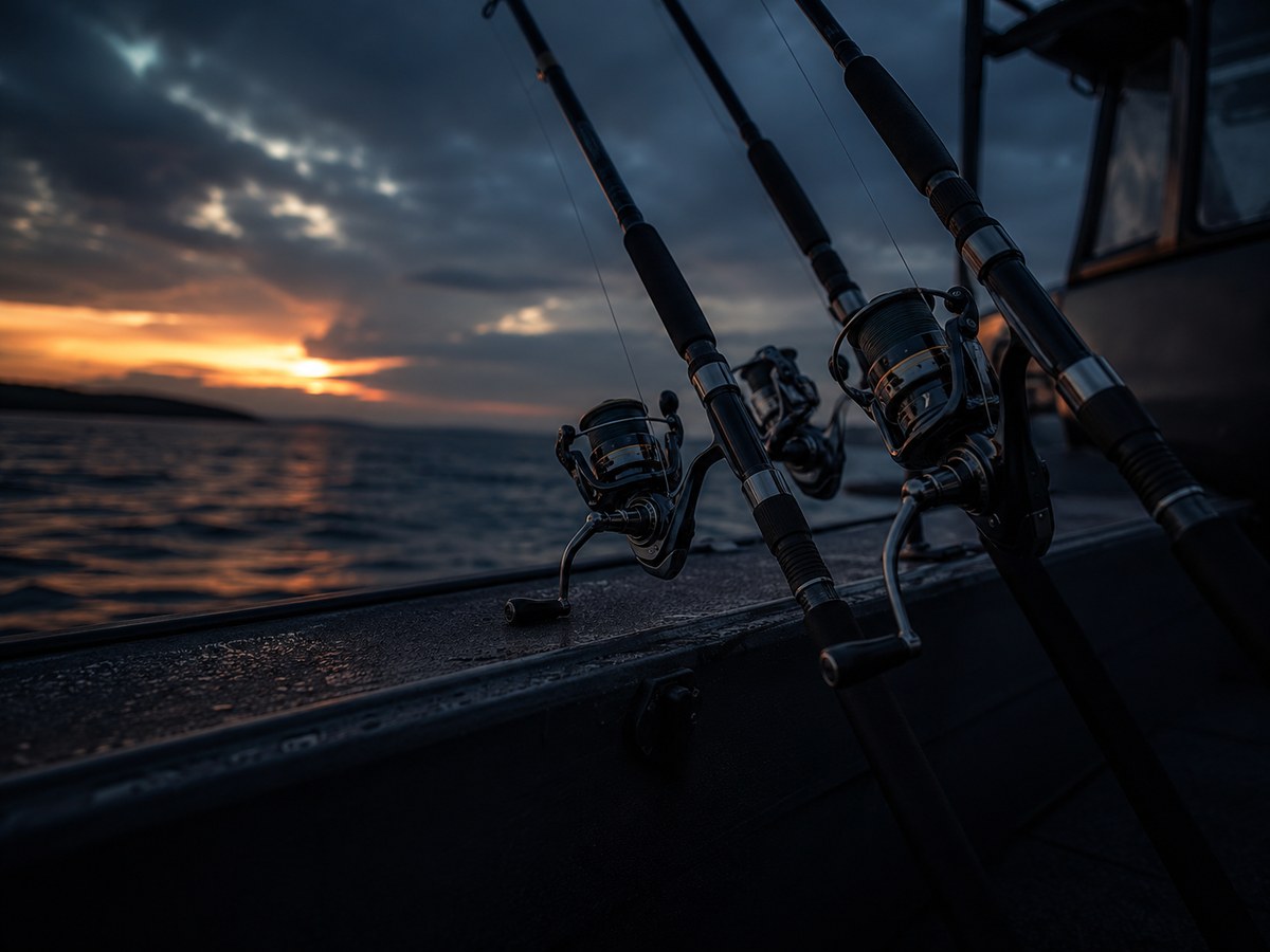 Rods, reels and tackle